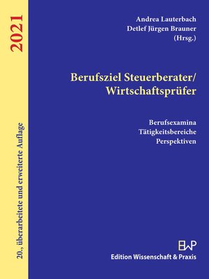 cover image of Berufsziel Steuerberater/Wirtschaftsprüfer 2021.